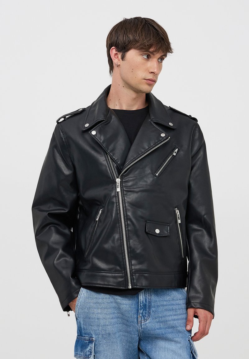 Terranova Giacca in similpelle - nero