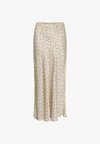 SLCLERO ANNA - Jupe longue - oatmeal w/black dots