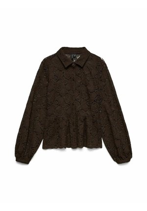 Vero Moda, SHIRT VMBLOOM SHIRT - Chemisier - chocolate torte