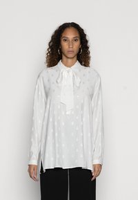 Tommy Hilfiger JACQUARD TIE BLOUSE - Camisola de manga comprida - white