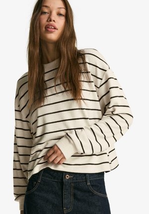 STRIPED - Pulover - beige
