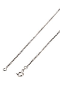 Sterling sølv kæden halskæde med et fladt, sammenkædet design. Har en rund lås og en glat, poleret overflade.