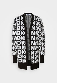 REPEAT LOGO CARDIGAN - Casaco de malha - black/ivory