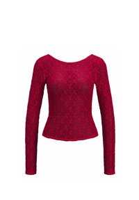 JJXX LEAH DEEP BACK  - Pikkade varrukatega topp - racing red