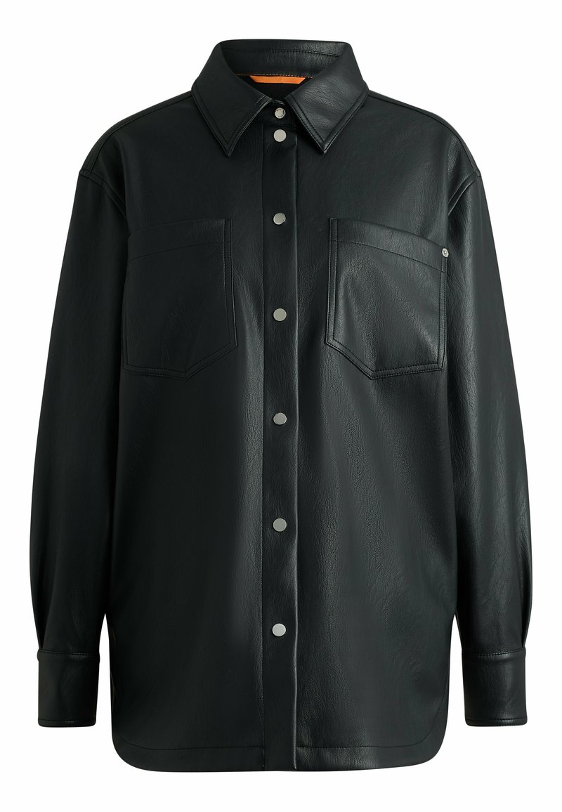 Boss Halflange jas zwart