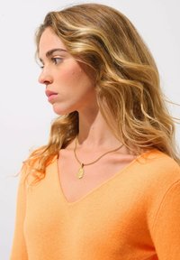 Authentic Cashmere Strickpullover - neon mandarin