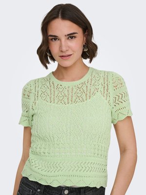 ONLELKE LIFE  STRUCTUR O-NECK  - T-shirt basique - laurel green