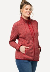 Ulla Popken HEATHER  - Giacca in pile - salsa