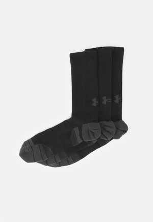 Under Armour PERFORMANCE TECH CREW UNISEX 3 PACK - Sportssokker - black/jet gray