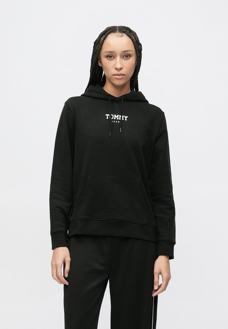Tommy Jeans LOGO - Mikina s kapucí - black