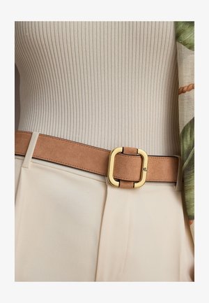 Lauren Ralph Lauren, SLIDE-BUCKLE SUEDE BELT - Колан - pink sienna