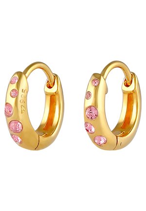 Elli SPARKLING HOOPS - Ohrringe - gold-coloured