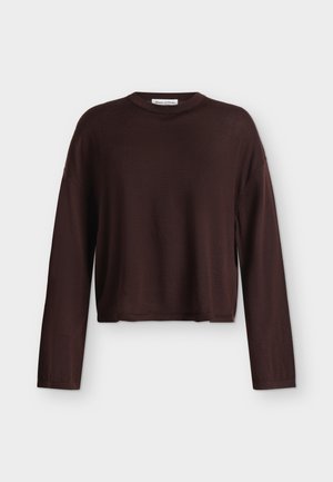 Marc O'Polo, ROUND NECK PULLOVERS - Jumper - black cherry