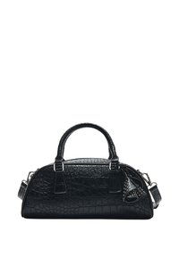 BOWLING WITH FLORAL DETAIL - Sac à main - black