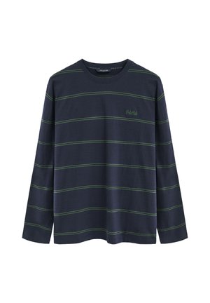 Polo Club, T-SHIRT MAN REMO LONG SLEEVE LOOSE FIT - Langarmshirt - navy-bottle green