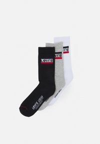 REGULAR CUT LOGO  3 PACK - Nogavice - white/grey/black
