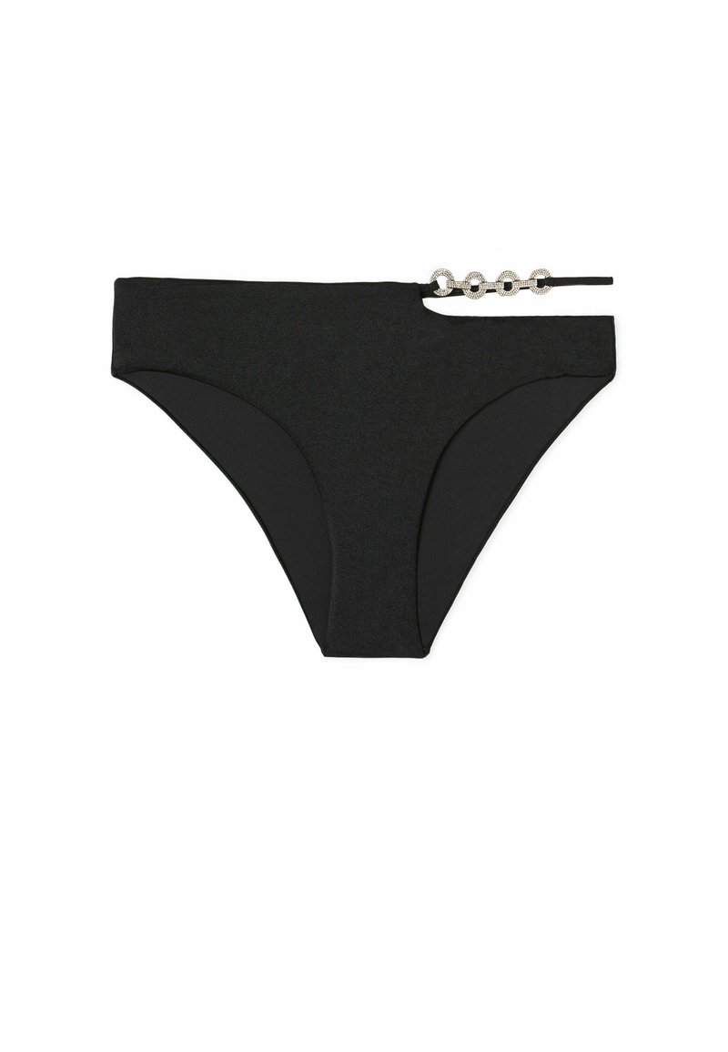 Tezenis CLASSICO CRYSTAL CHAIN Bikini bottoms black Zalando.ie