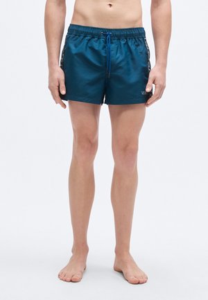 SWIM BANDA GRECA - Plaukimo šortai - petrol blue/silver-coloured