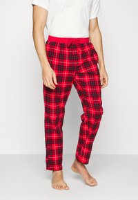 Björn Borg CORE PYJAMA PANTS - Calças de pijama - red/black