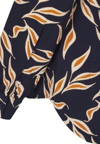 Zizzi Skjortebluser - ev. blue w. leaf aop