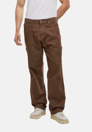 DEF MAY STRAIGHT FIT - Straight leg jeans - brown