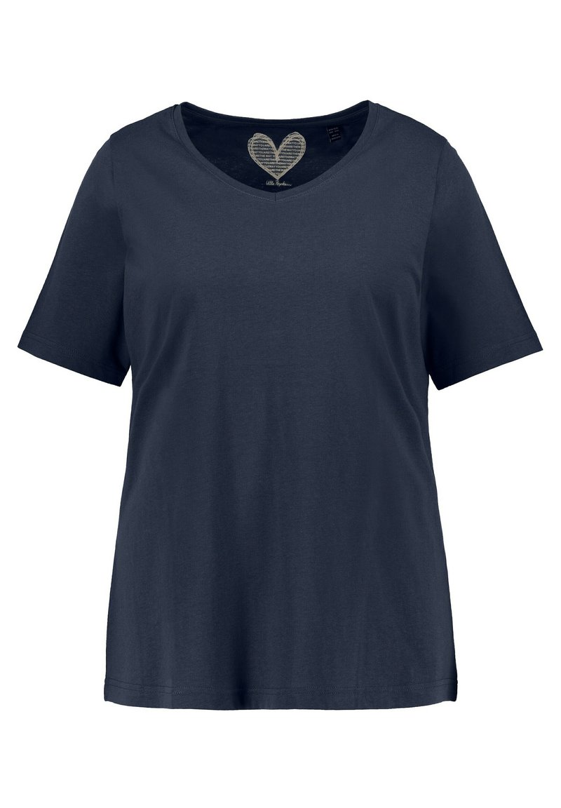 Damen T-Shirts | Ulla Popken V-NECK T-Shirt basic marine/dunkelblau - YQ42979 Damen T-Shirts | Ulla Popken V-NECK T-Shirt basic marine/dunkelblau - YQ42979