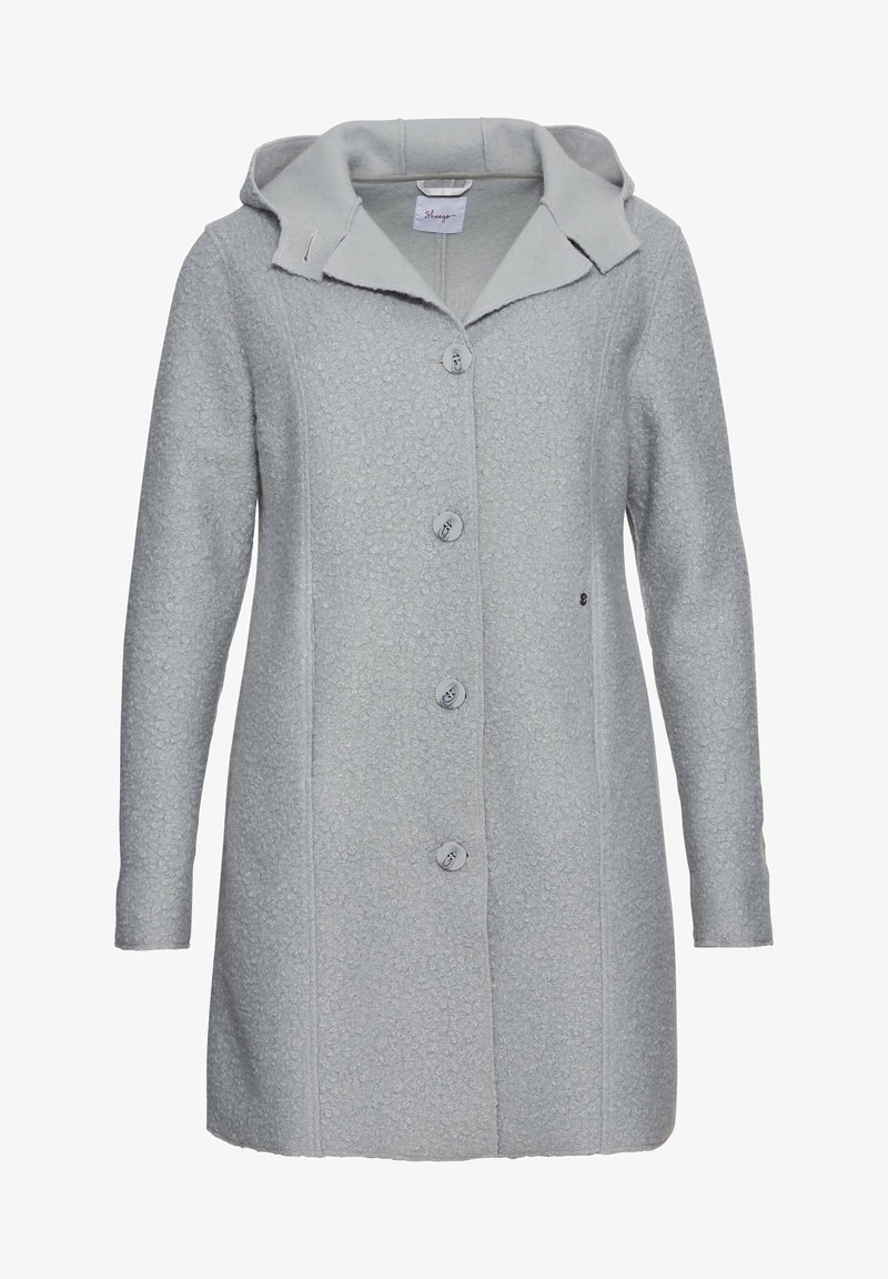 Sheego Kurzmantel Hellgrau Zalando De