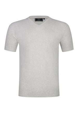 SIKSILK, V-NECK - T-Shirt basic - grey marl