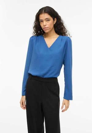 VIRELLA V-AUSSCHNITT - Blouse - federal blue