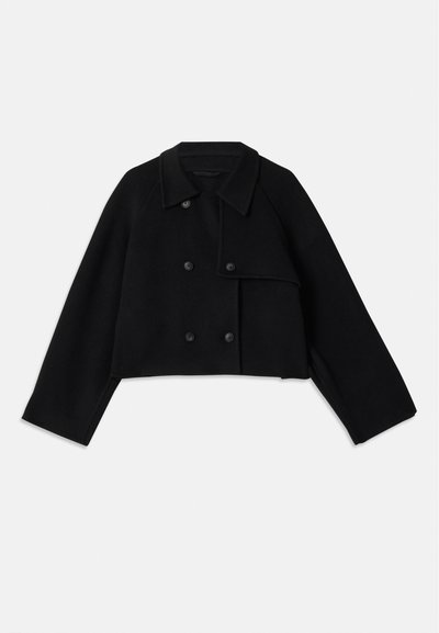 CLOSED CROPPED TRENCH - Skraistė - black