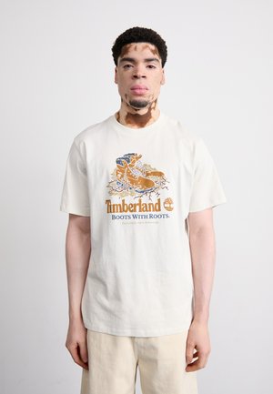FRONT BOOT GRAPHIC TEE - Print T-shirt - vintage white
