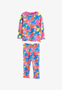 Ikke valgt, pink blue bright floral