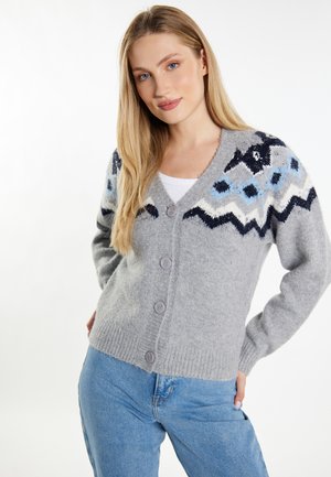 DreiMaster, DREIMASTER STRICKJACKE - Vest - grau mehrfarbig