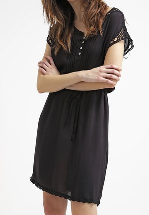 Cream Freizeitkleid - black