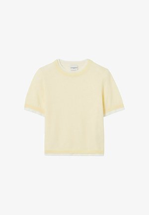 Claudie Pierlot, SWEATER - T-shirt imprimé - vanille