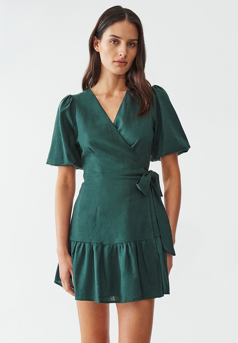 CALLI KAT - Dnevna haljina - emerald
