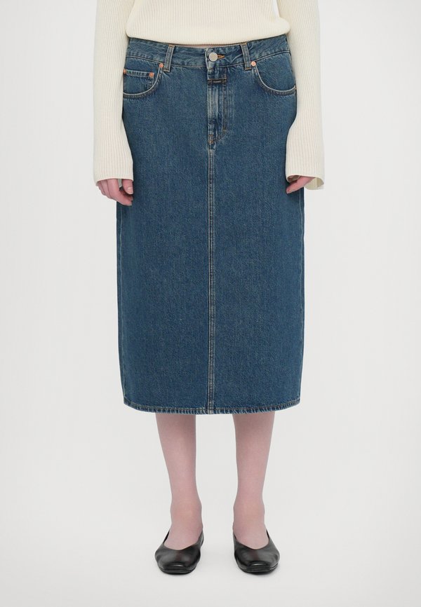 MIDI FIVE POCKET  - Denim skirt