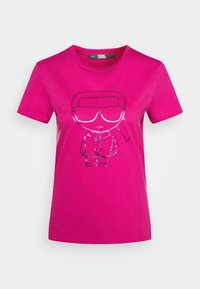 KARL LAGERFELD Triko s potiskem - pink