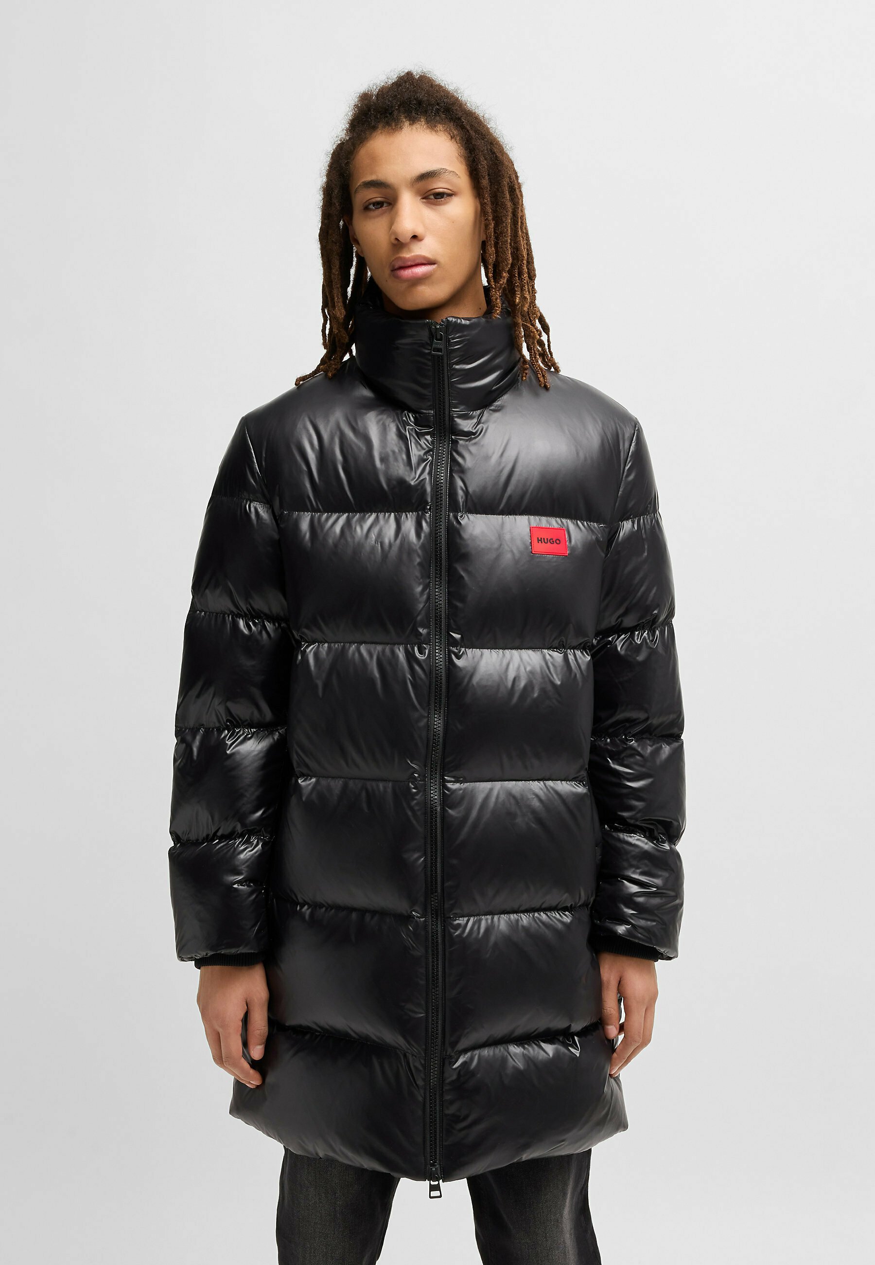 hugo boss down jacket HUGO Down coat black one/black