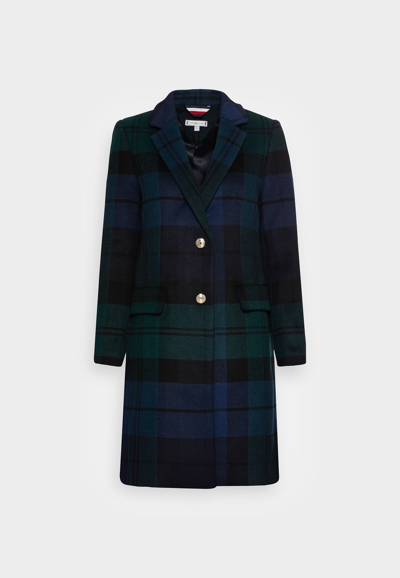 Tommy Hilfiger CHECK CLASSIC COAT Klassischer Mantel black/schwarz