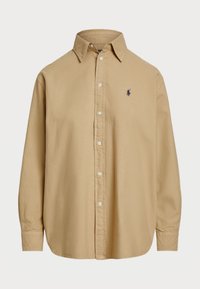 RELAXED FIT COTTON OXFORD SHIRT - Skjortebluse - classic tan