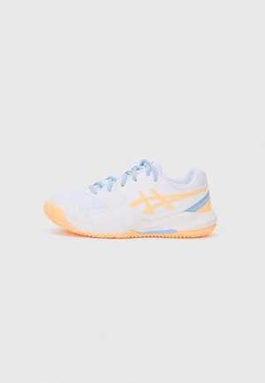 ASICS GEL DEDICATE 8 UNISEX - Multicourt Tennisschuh - white/orange glow