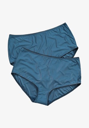 Ulla Popken 2ER-PACK NADELSTREIFEN HÖHER GESCHNITTEN - Briefs - petrol