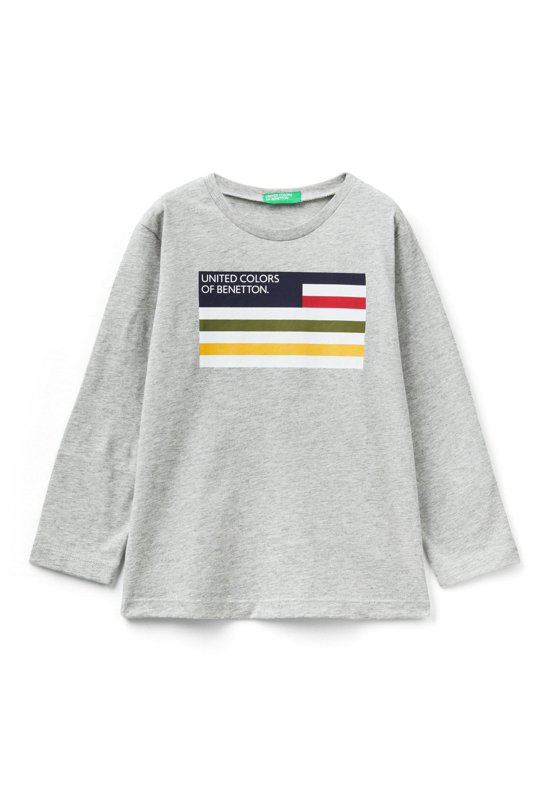 United Colors Of Benetton Langarm-Baby-T-Shirt Für Jungen – Mit Aquarell-Print & Personalisiertem Label