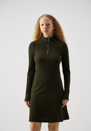 ONLNELLA HALF ZIP DRESS - Jersey dress - rosin