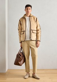 Scotch & Soda JACKET - Chaqueta de cuero sintético - tannin