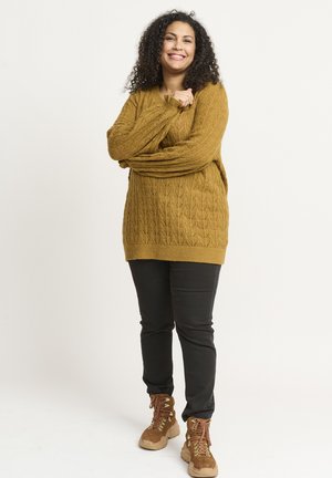 MILDA - Jumper - bronze brown