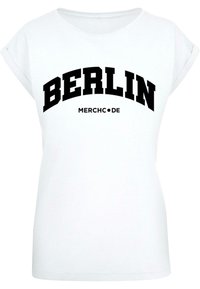 Merchcode BERLIN WORDING - Print T-shirt - heather grey/grey