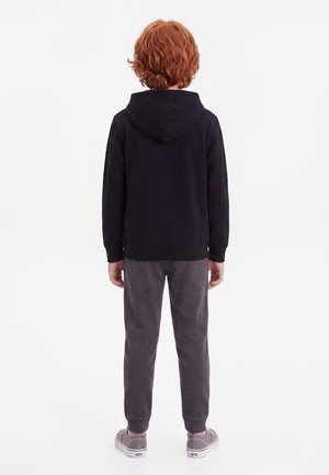 GAP LOGO - Sweat zippé - black