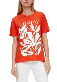 s.Oliver MIT FRONTPRINT - T-shirt z nadrukiem